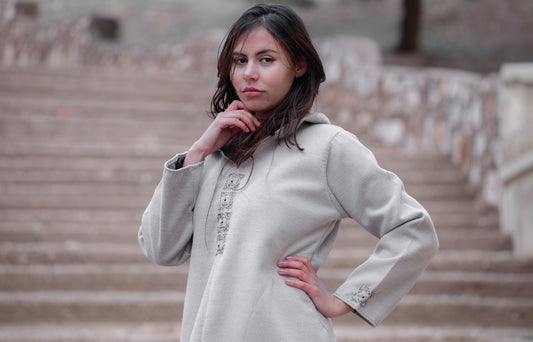 woman in white long sleeve shirt