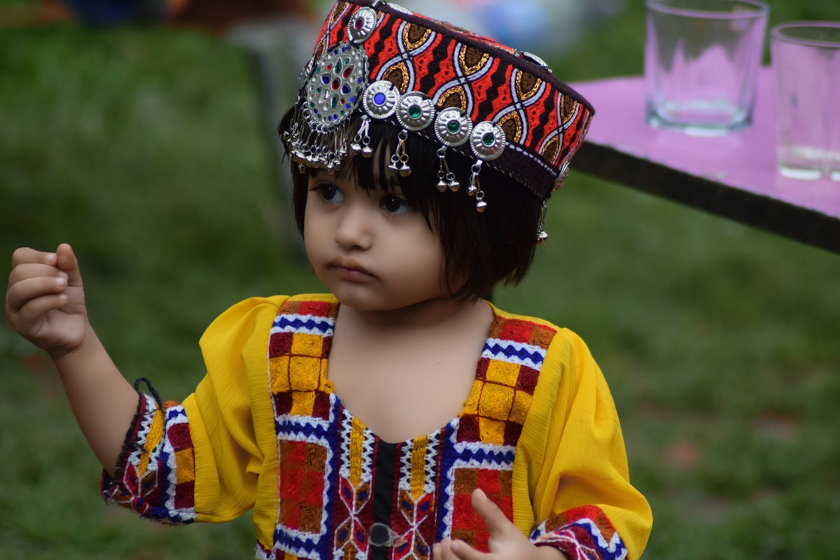 a child wearing a crown