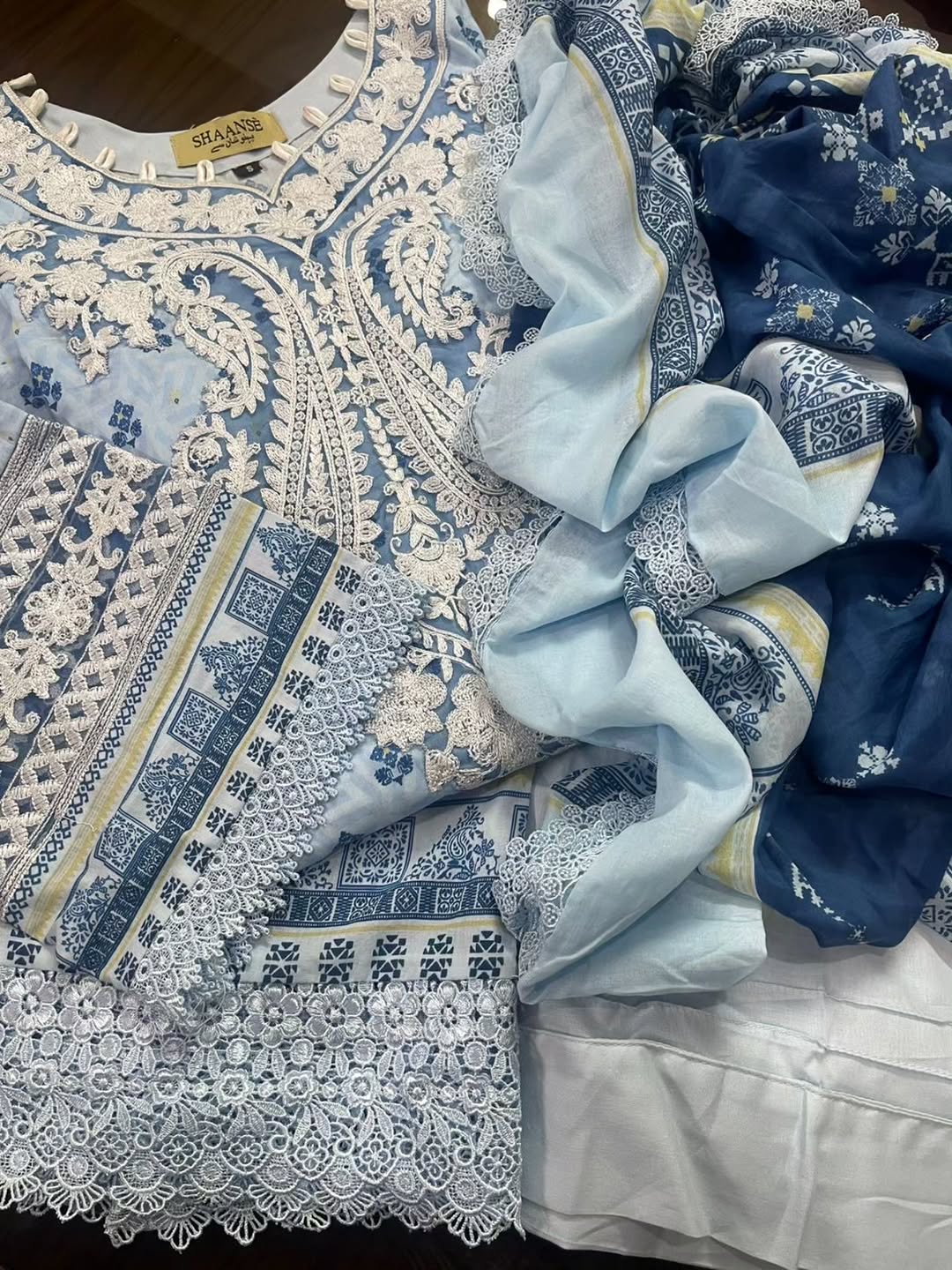 Celeste Blue (3-Piece) Ready to Wear Luxury