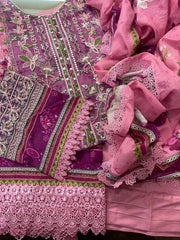 Pink Majest (3-Piece ) Elegant Ready to Wear Outfit