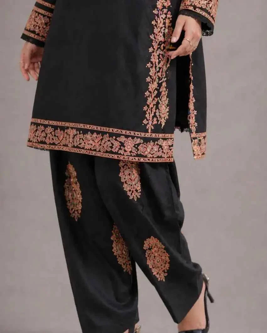 Rozana-Premium Viscous Readymade 3-Piece Suit - Queen Libas Pakistan