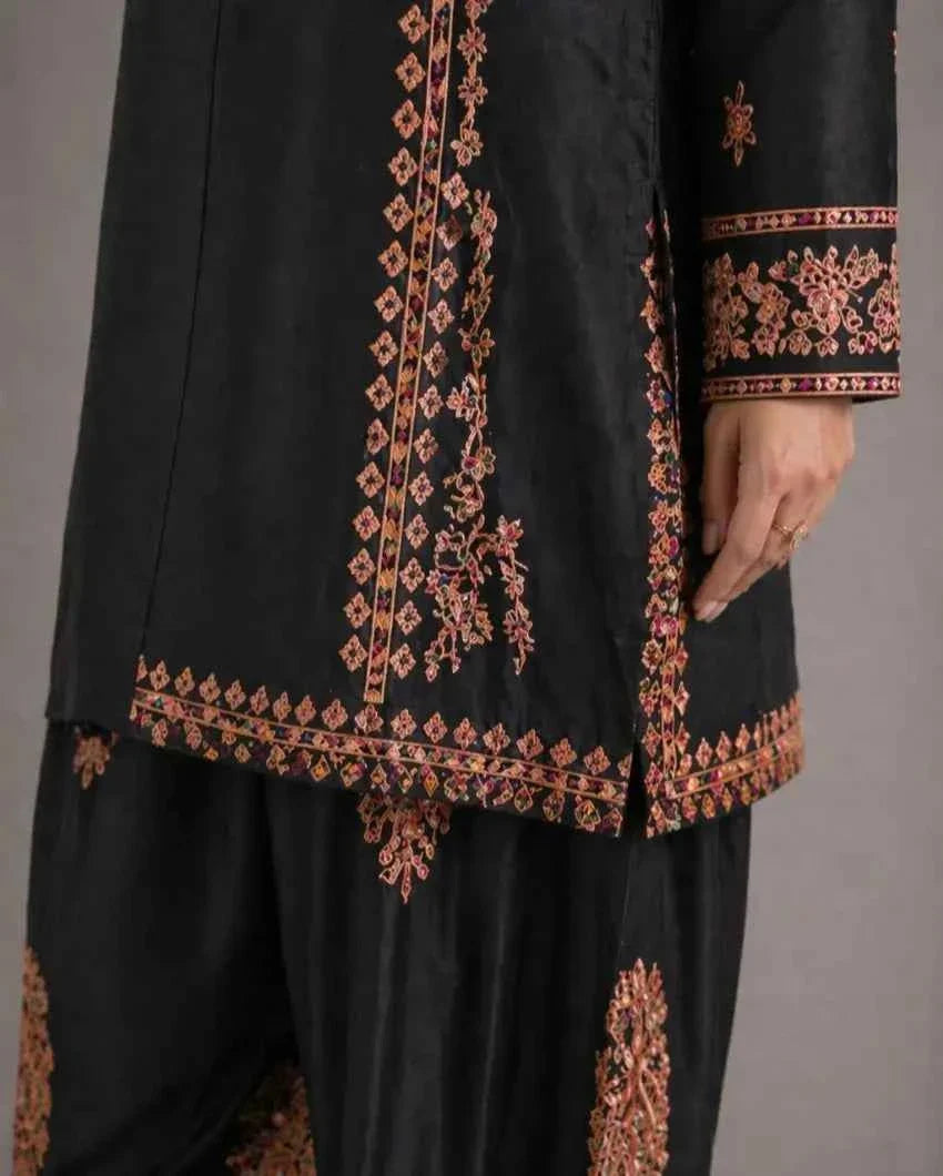 Rozana-Premium Viscous Readymade 3-Piece Suit - Queen Libas Pakistan