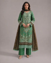 Noor- Lawn Ready to Wear 3-Piece Suit - Queen Libas Pakistan