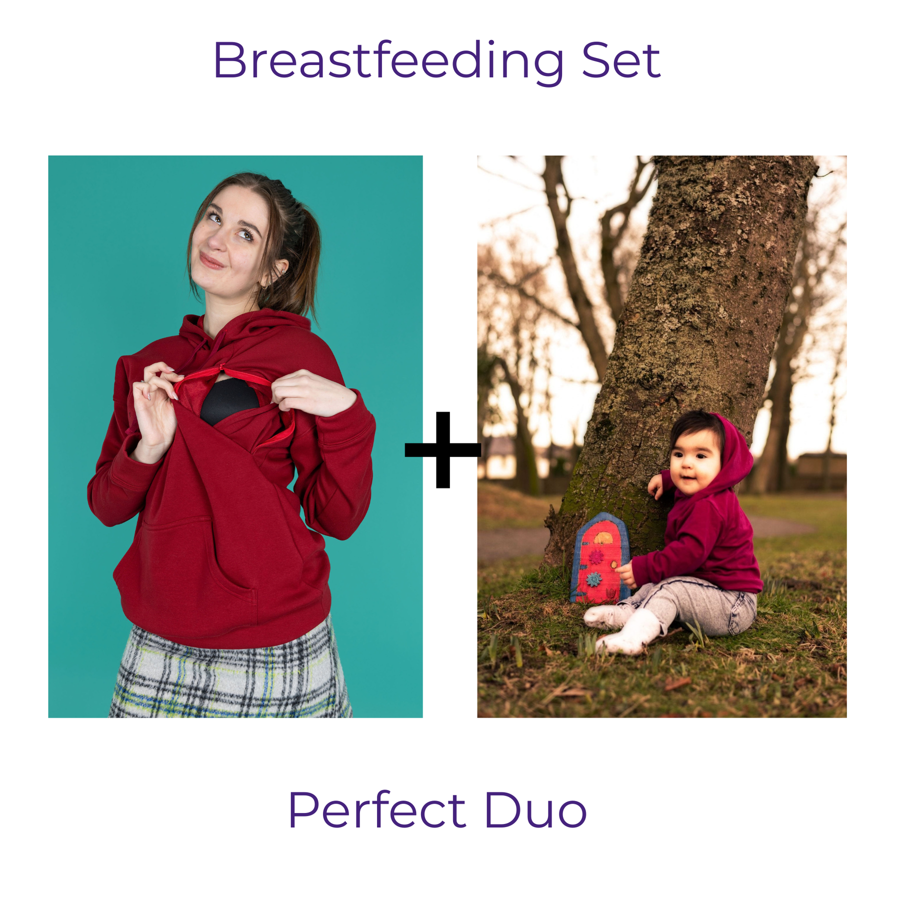 The Breastfeeding Mum and Me Hoodies