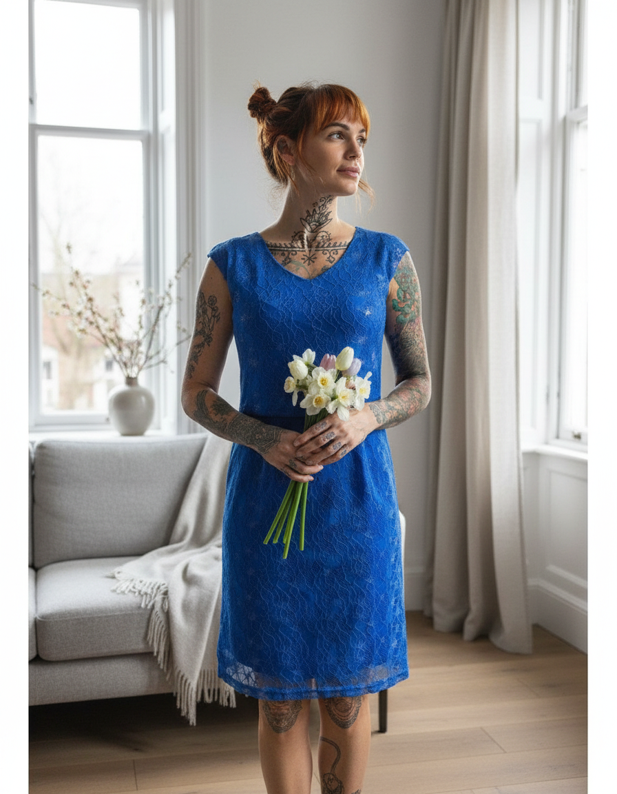 Star Breastfeeding Dress | Navy Nursing Dress | Limited Edition | MilkyMoon