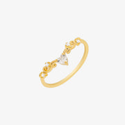 Elegant heart ring
