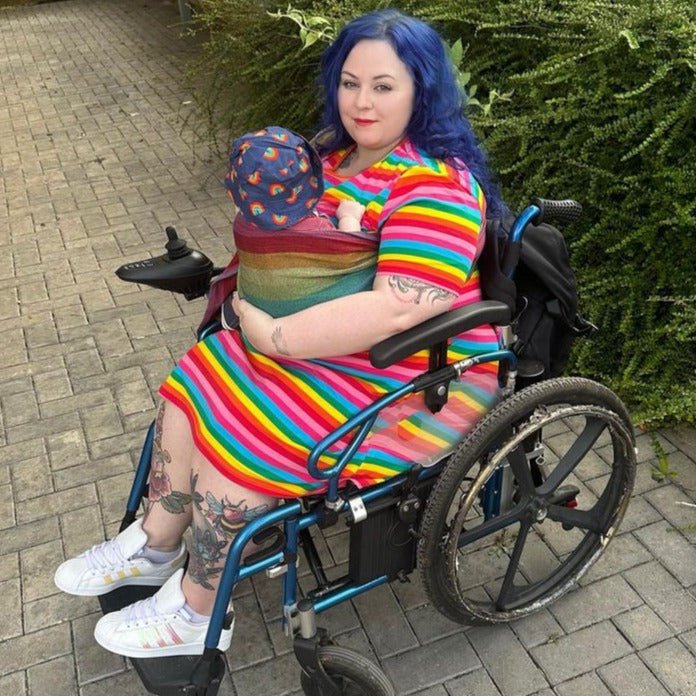 Rainbow Breastfeeding Skater Dress | Colourful Nursing Dress | MilkyMoon