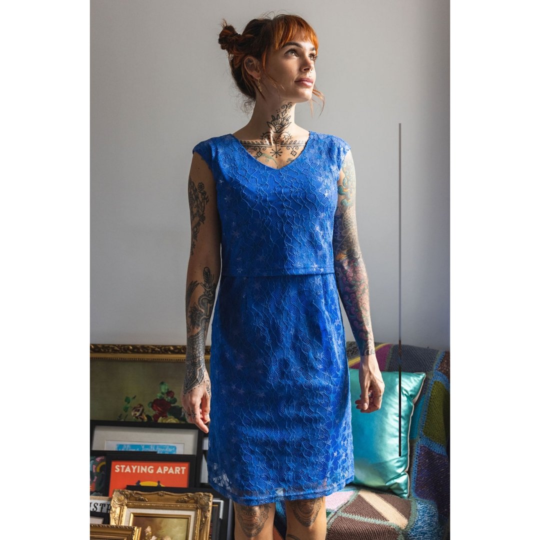 Star Breastfeeding Dress | Navy Nursing Dress | Limited Edition | MilkyMoon