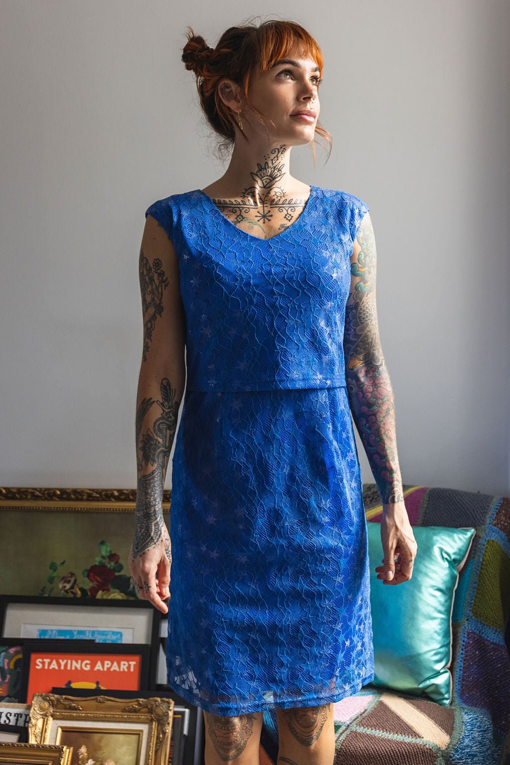 Star Breastfeeding Dress | Navy Nursing Dress | Limited Edition | MilkyMoon